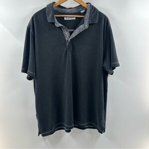 Tommy Bahama Dark Grey Polo Shirt Relaxed Fit
